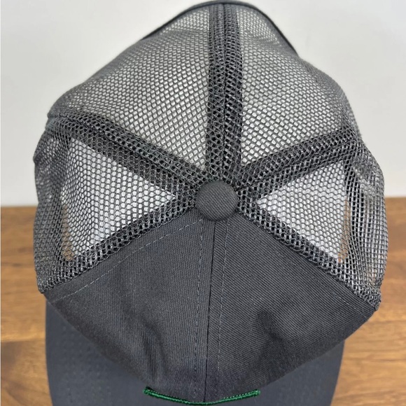 VINTAGE 90s BP British Petroleum Patch Trucker Snapback Hat Cap Gray Workwear - Picture 7 of 15